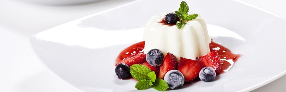 Panna Cotta cu fructe de pădure