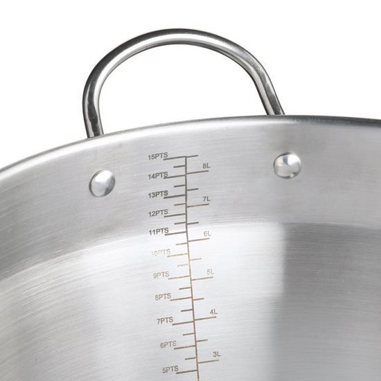 Pota cócaireachta subh, cruach dhosmálta, 31 cm/9 L - Kitchen Craft