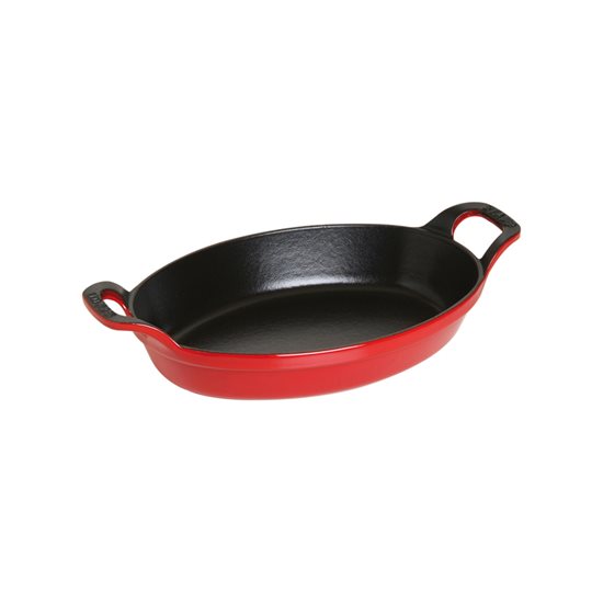 Oval bricka, gjutjärn, 24 cm/1 l, Cherry-sortiment - Staub