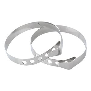 Set of 6 rings for meat, stainless steel - Westmark