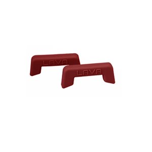 Set of 2 handles, silicone, red - LAVA brand