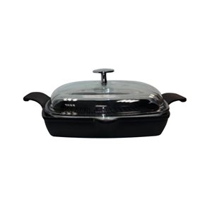 Grill pan with lid, cast iron, 26 x 26 cm, "Glaze" range - LAVA brand