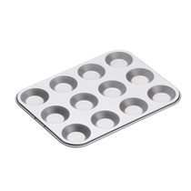 Muffin pan, 12 cavities, steel, 31.5 x 24 cm - Kitchen Craft