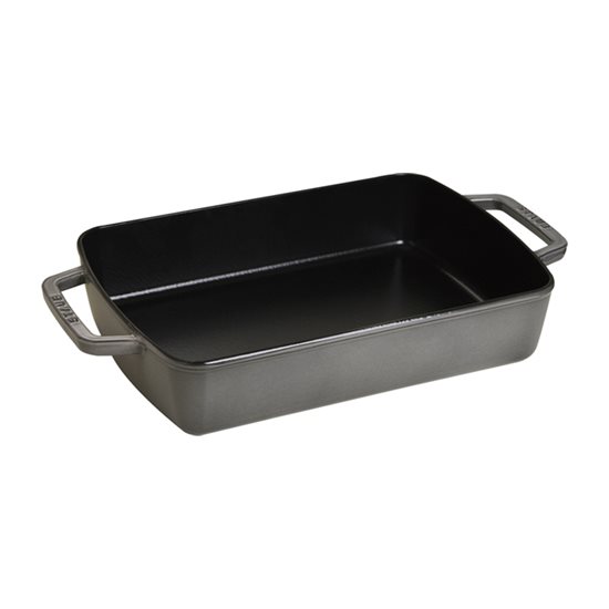 Посуда за рерну, ливено гвожђе, 30 × 20 цм, Graphite Grey - Staub