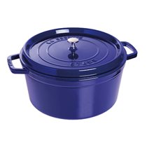 Cocotte cooking pot made of cast iron 28 cm/6.7 l, "Dark Blue" colour - Staub 