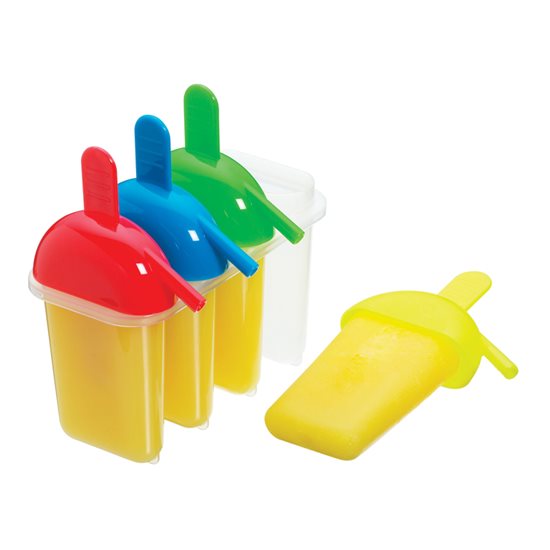 Set of 4 ice cream moulds, 80 ml, made from plastic - made by Kitchen Craft