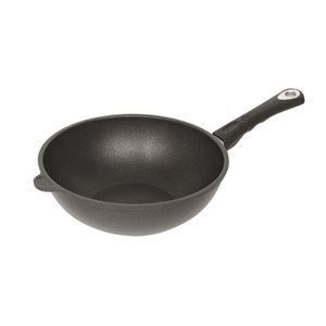 Wok frying pan, aluminum, 28 cm, induction - AMT Gastroguss