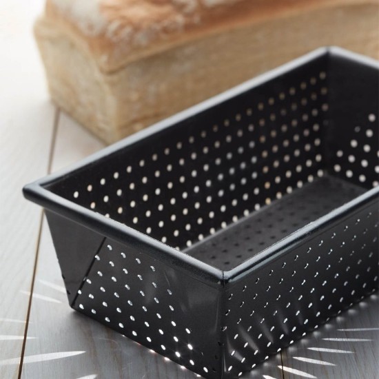 Bakplaat voor de oven, met perforaties, staal, 21 x 11 cm - Kitchen Craft