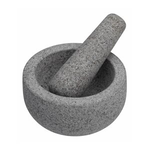 Mortar with pestle, 12 cm, granite - Kitchen Craft