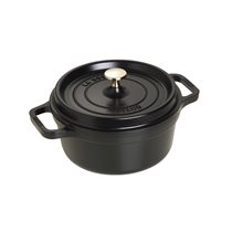 Cocotte cast iron cooking pot, 22 cm/2.6 l, <<Black>> - Staub