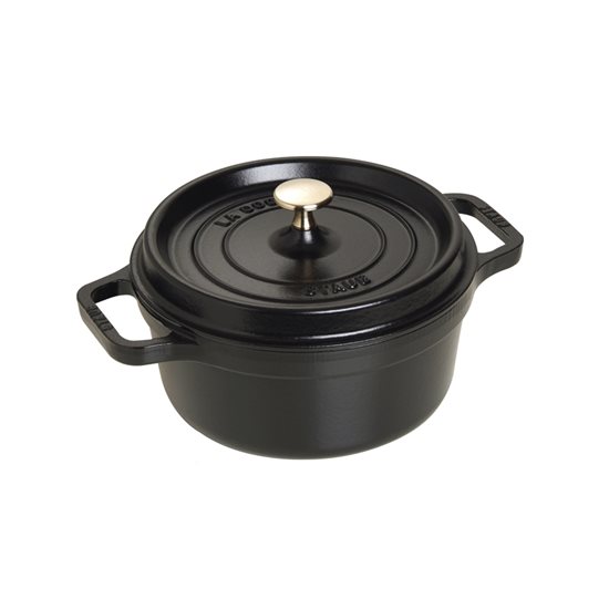 Cocotte cooking pot, cast iron, 22 cm/2.6L, Black - Staub
