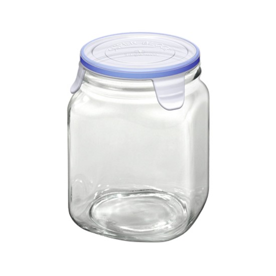 Glass jar, 1L, "Superblock" - Borgonovo