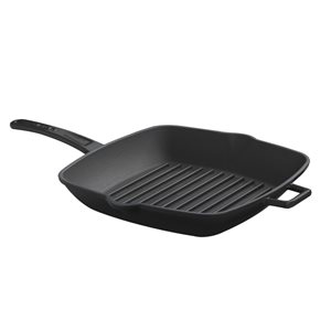 Square grill pan, 28 x 28 cm, black - LAVA brand