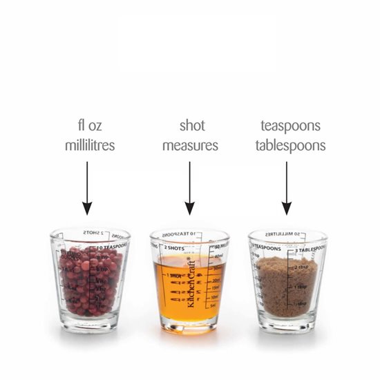 Measuring glass, 50 ml, made from glass - made by Kitchen Craft