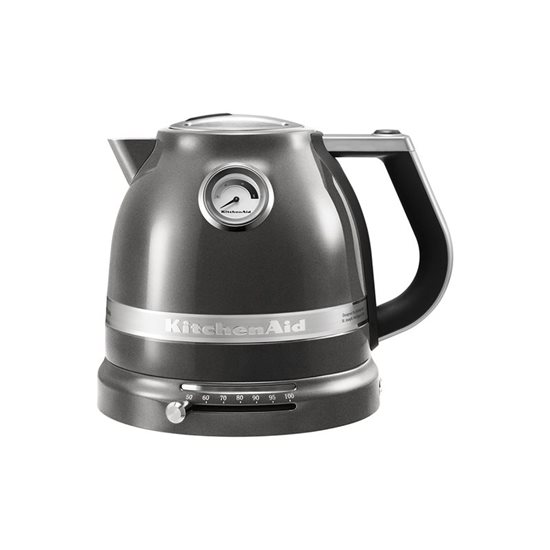 Elektriskā tējkanna, Artisan 1,5L, "Medallion Silver" krāsa - KitchenAid zīmols