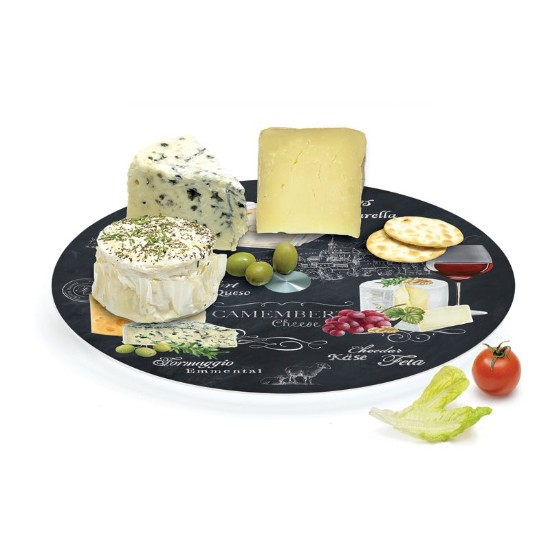 Drehteller "World of Cheese" zum Servieren von Käse, 32 cm - Easy Life