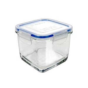Food container, 830 ml, made of glass, Superblock - Borgonovo