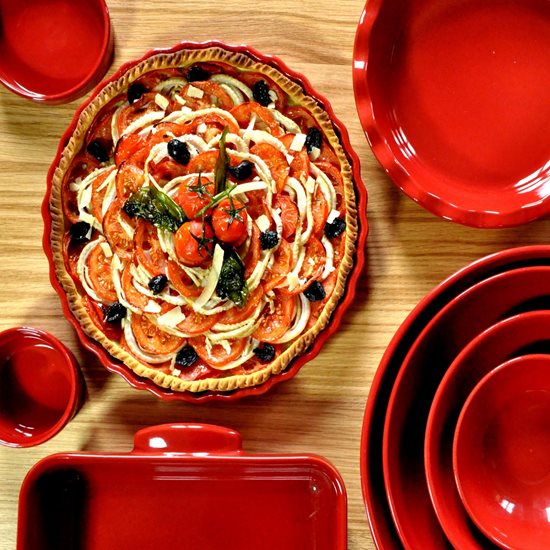 Tart dish, 29 cm/1.98 l, Charcoal - Emile Henry