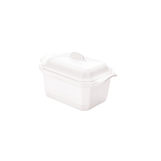 Terrine dish, ceramic, 19 x 12cm/0.63L, Flour - Emile Henry