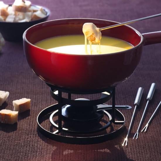 Set à fondue, 24 cm/2,4 l, Charcoal - Emile Henry