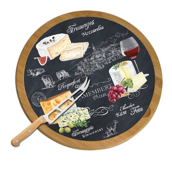 "World of cheese" sett li jservi 2 biċċiet ġobon, 32 cm - Nuova R2S