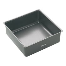 Deep, square tray, 25 cm, steel - made by Kitchen Craft