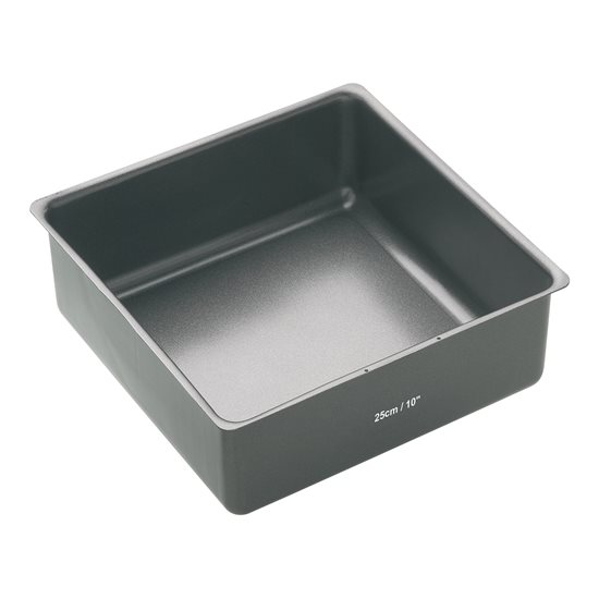 Plateau carré profond, 25 cm, acier - fabriqué par Kitchen Craft