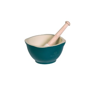 Mortar with pestle, 14 cm, Blue Flame - Emile Henry