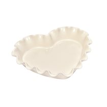 Baking dish, heart-shaped, 32.5 x 28 cm, Clay - Emile Henry 