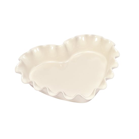 Baking dish, heart-shaped, ceramic, 33 x 29 cm, Clay – Emile Henry 