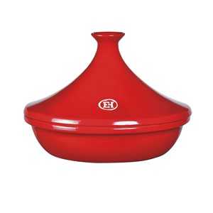 Tagine, ceramic, 32 cm/3 l, Burgundy - Emile Henry