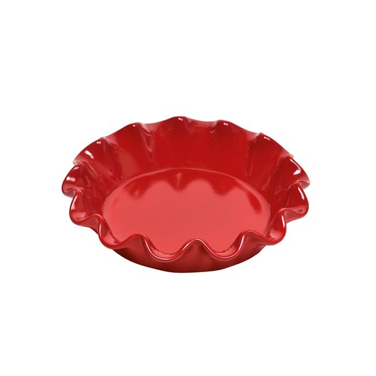 Ceramic baking dish, 27cm/1L, Burgundy - Emile Henry