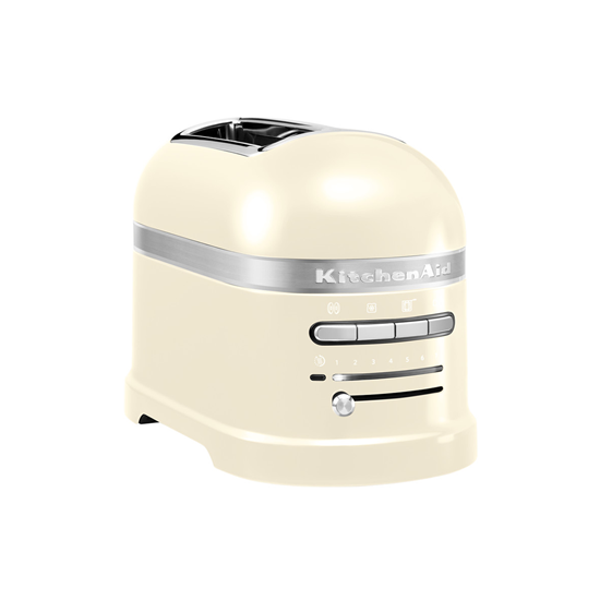 2-spors Artisan brødrister, 1250W, av "Almond Cream" farge - KitchenAid