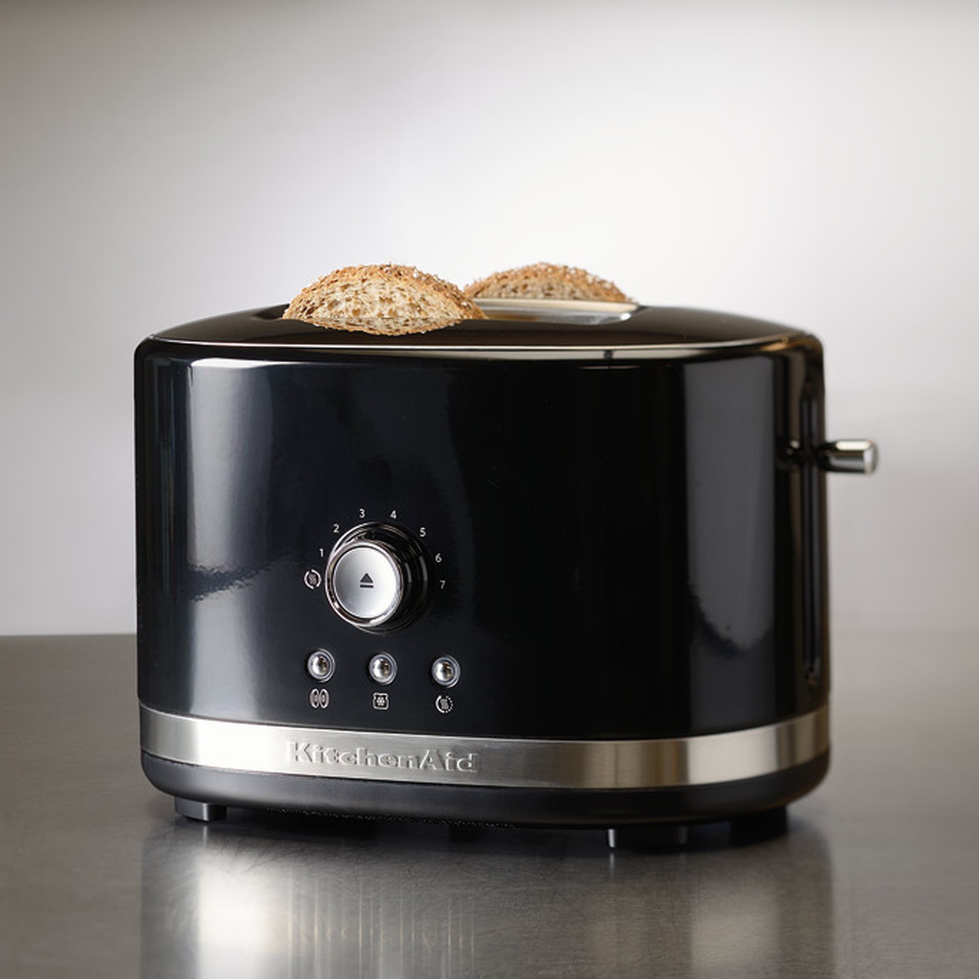 Lodge Krage alder 2-slot toaster, manual control, 1200W, "Onyx Black" color - KitchenAid  brand | KitchenShop
