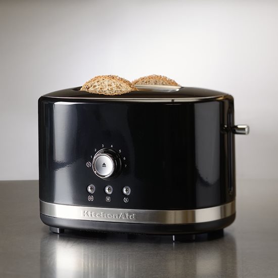 2-slot toaster, manual control, 1200W, "Onyx Black" color - KitchenAid brand