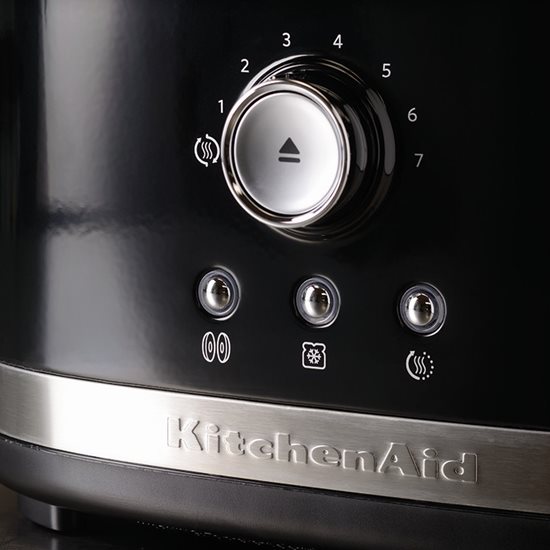 2 slotu tosteris, manuālā vadība, 1200W, "Onyx Black" krāsa - KitchenAid zīmols