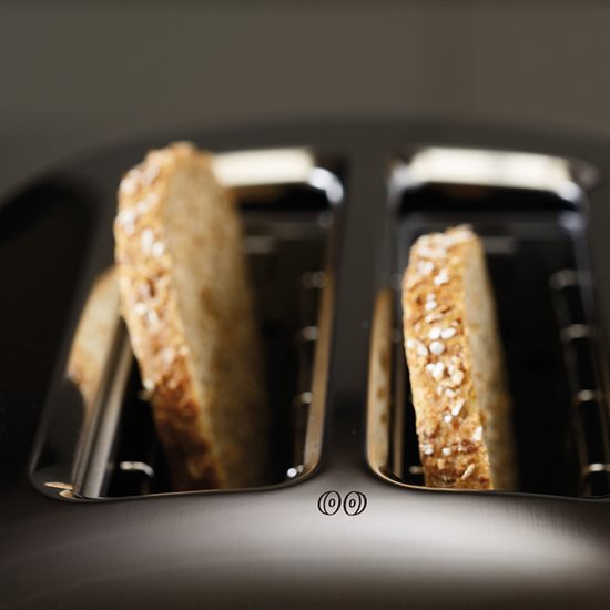 2-slot toaster, manual control, 1200W, "Onyx Black" color - KitchenAid brand