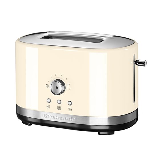 2-Slot-Toaster, manuelle Steuerung, 1200W, Farbe "Almond Cream" - Marke KitchenAid