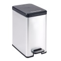 Cubo de basura rectangular, con pedal, 25L, "Slim" - Curver