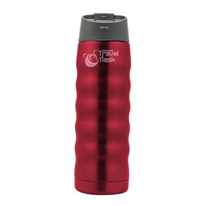 "Pioneer" thermally insulating bottle made of stainless steel, 480 ml, Red - Grunwerg

