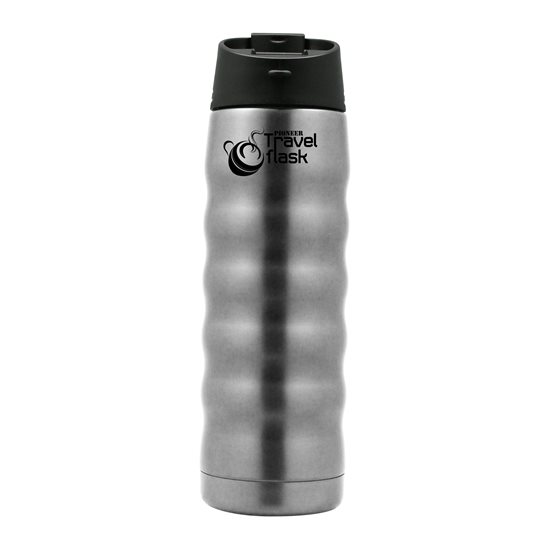 Stainless steel thermal insulating bottle, 480 ml, "Pioneer", Silver - Grunwerg