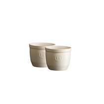 Set of 2 Ramekin bowls, ceramic, 8.5 cm, Clay - Emile Henry