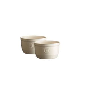 Set of 2 Ramekin bowls, ceramic, 10cm, Clay - Emile Henry
