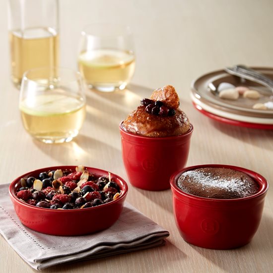 Set med 2 Ramekin skålar, keramik, 10cm, Bourgogne - Emile Henry