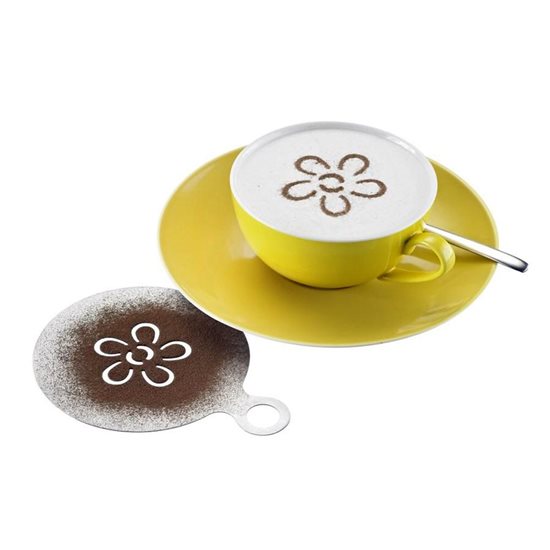 Ensemble de 3 moules pour décorer le cappuccino - Westmark 