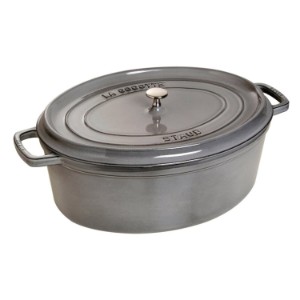 Блюдо Cocotte овальное 41 см/12 л, <<Graphite Grey>> - Staub