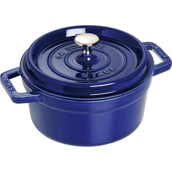 Cocotte lonac za kuhanje od lijevanog željeza 34 cm/12,6 l, boja "Dark Blue" - Staub