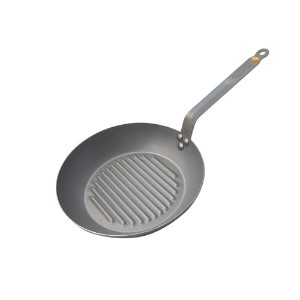 Grill pan, steel, 26cm, "Mineral B"  - de Buyer