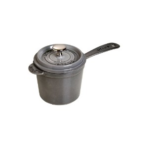 Saucepan, cast iron, 14 cm/1.2L, Graphite Grey - Staub