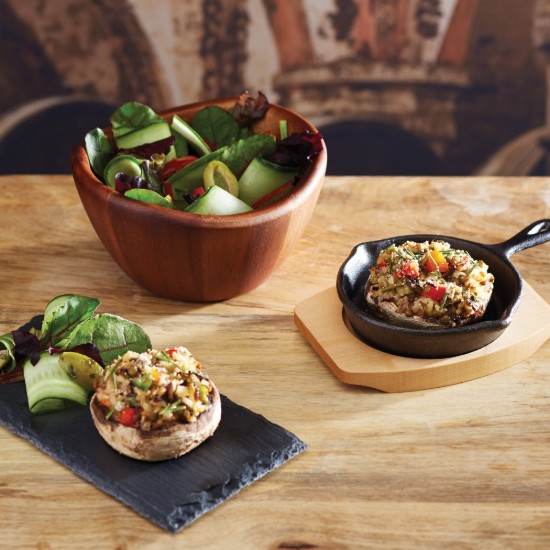 Mini stekepanne, støpejern, 11,5 cm, med trestativ - Artesa